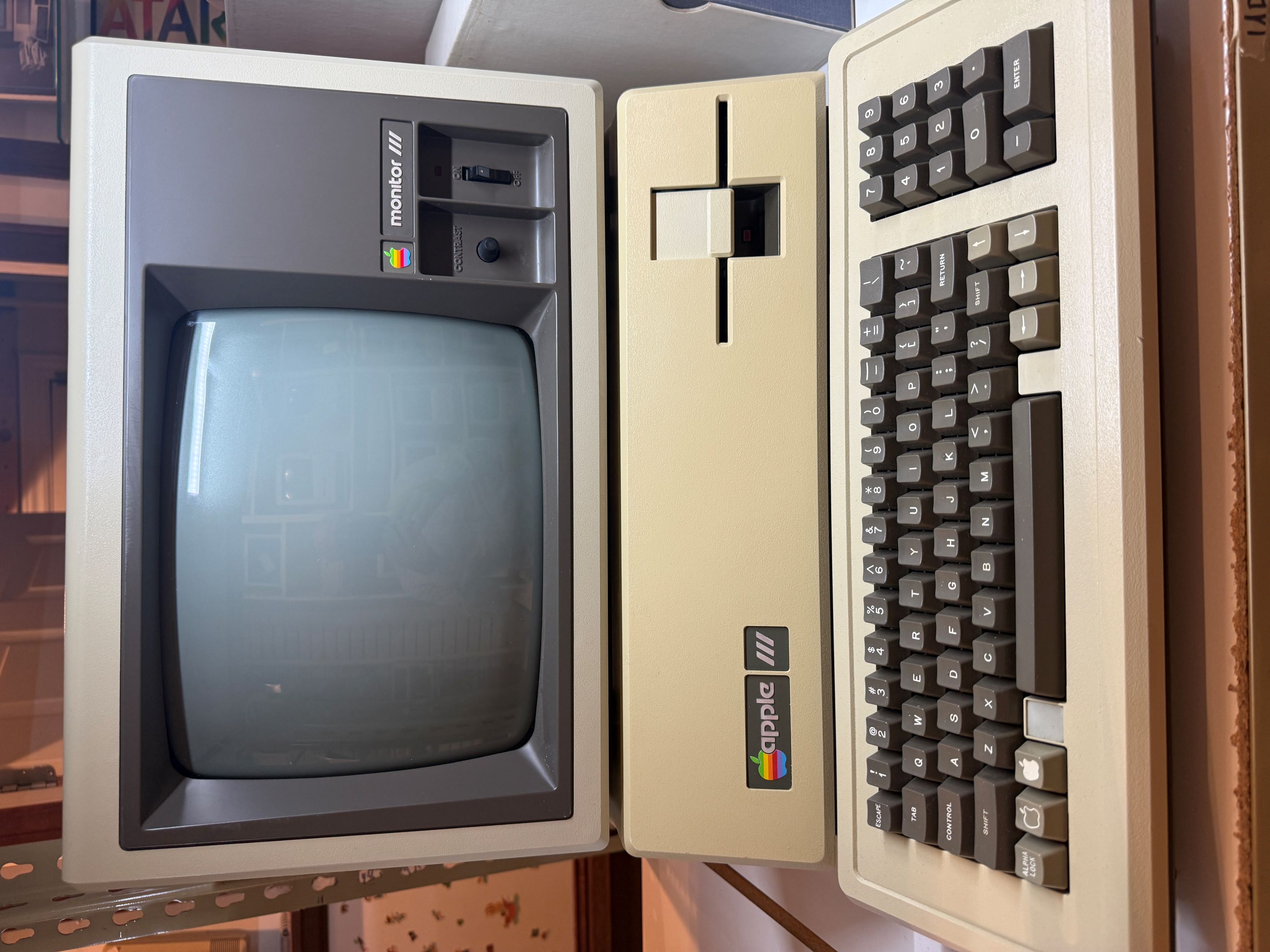 Apple III computer with Monitor III display