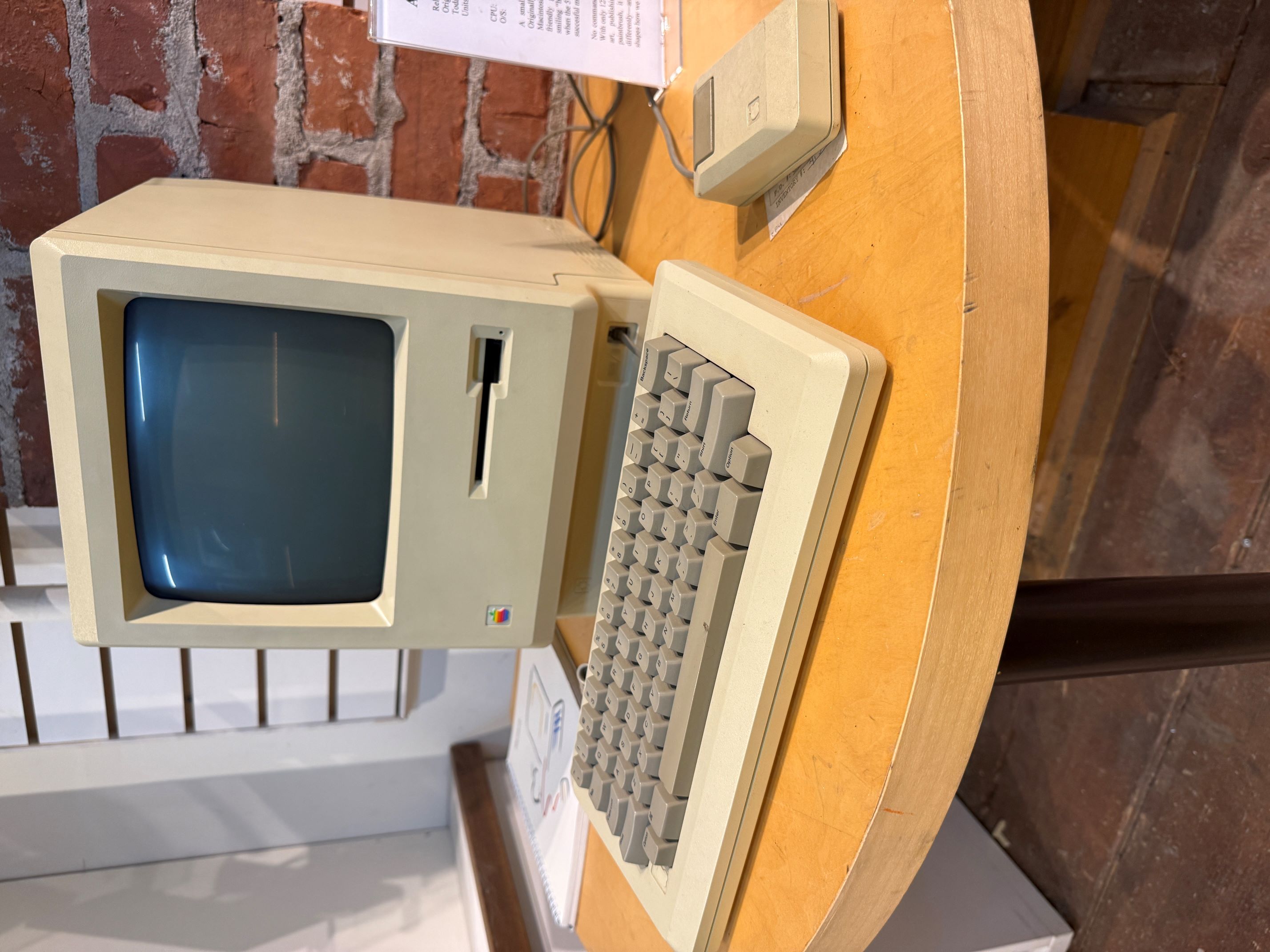 Original Apple Macintosh 128K with keyboard and mouse